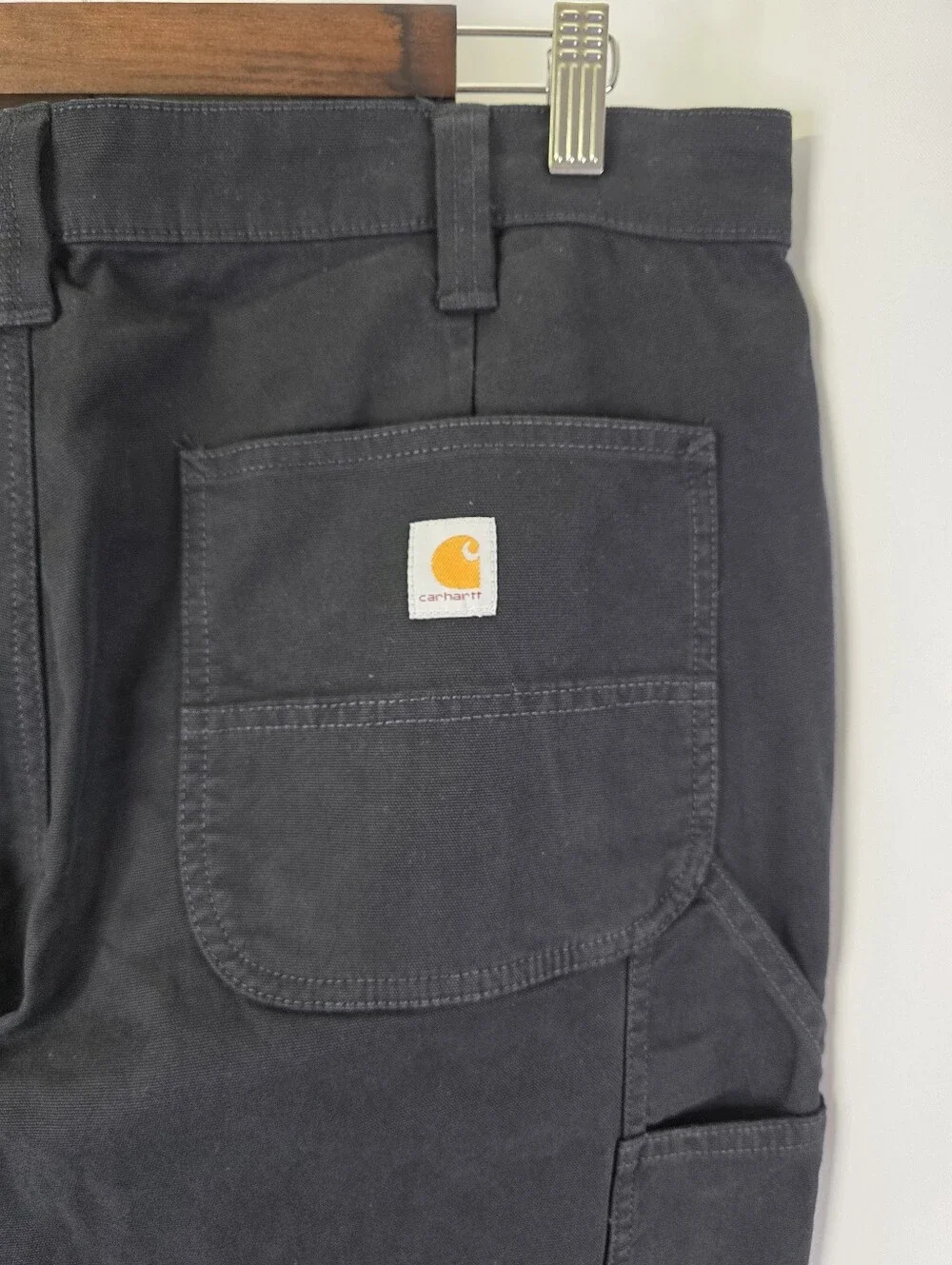 Carhartt Womens Size 16 Rugged Flex Straight Loose Fit Canvas Work Pants Regular